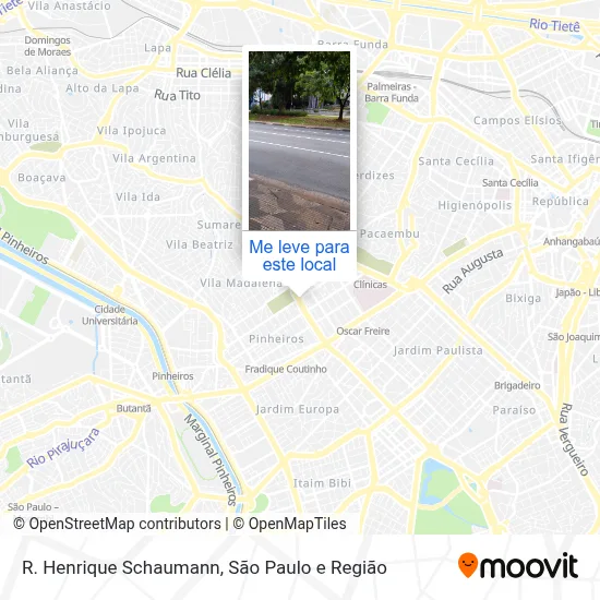 R. Henrique Schaumann mapa
