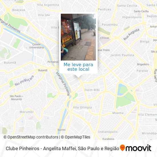 Clube Pinheiros - Angelita Maffei mapa