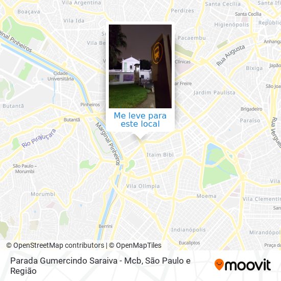 Parada Gumercindo Saraiva - Mcb mapa