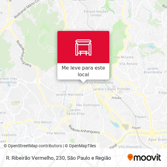 R. Ribeirão Vermelho, 230 mapa