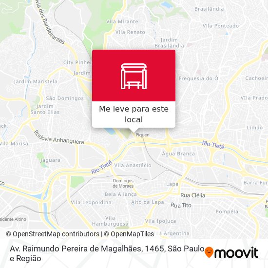 Av. Raimundo Pereira de Magalhães, 1465 mapa