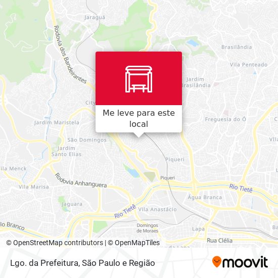 Lgo. da Prefeitura mapa