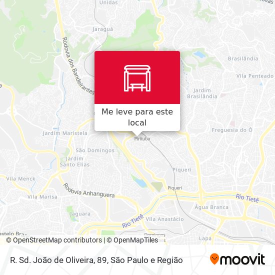 R. Sd. João de Oliveira, 89 mapa