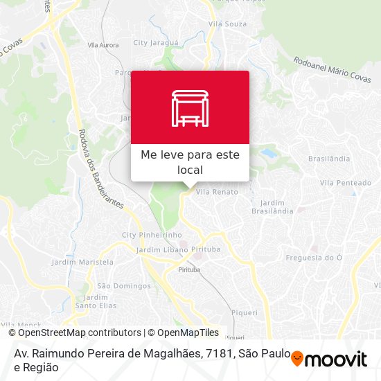 Av. Raimundo Pereira de Magalhães, 7181 mapa