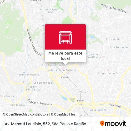 Av. Menotti Laudísio, 552 mapa