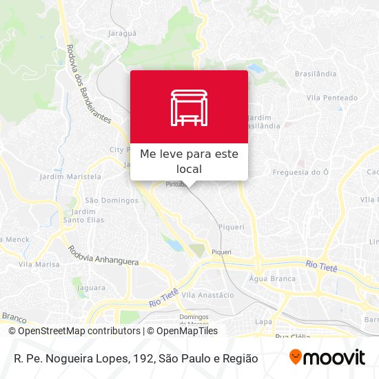 R. Pe. Nogueira Lopes, 192 mapa