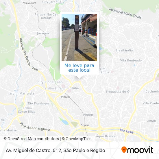 Av. Miguel de Castro, 612 mapa