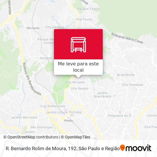 R. Bernardo Rolim de Moura, 192 mapa