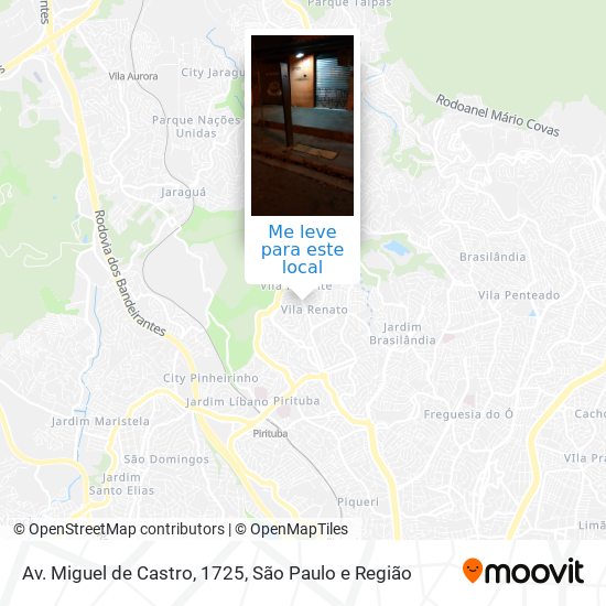Av. Miguel de Castro, 1725 mapa