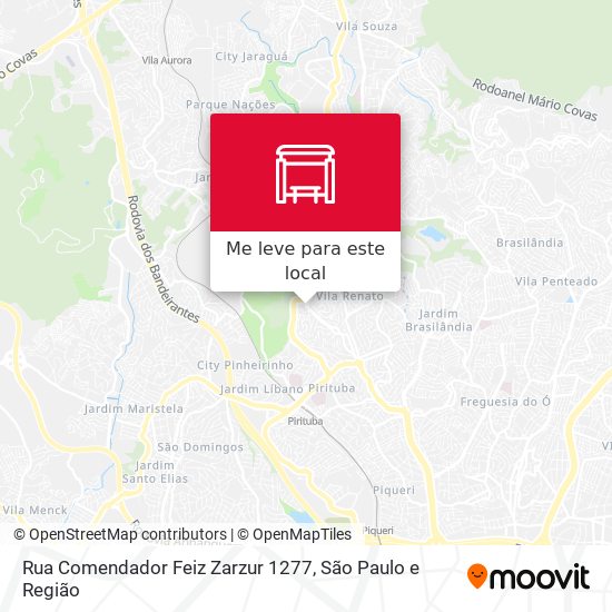 Rua Comendador Feiz Zarzur 1277 mapa