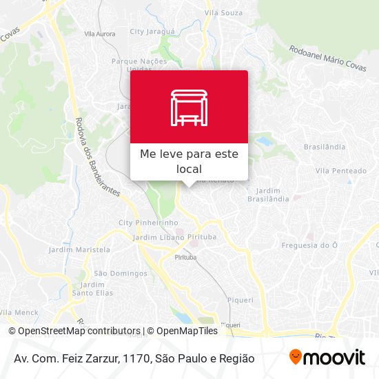 Av. Com. Feiz Zarzur, 1170 mapa