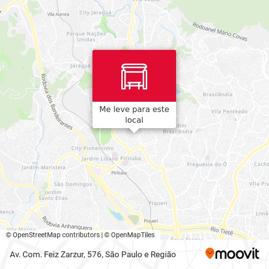Av. Com. Feiz Zarzur, 576 mapa