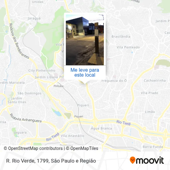 R. Rio Verde, 1799 mapa