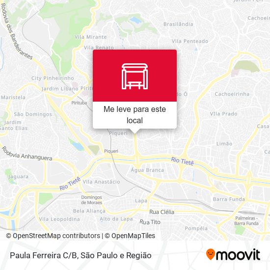 Parada Paula Ferreira C/B mapa