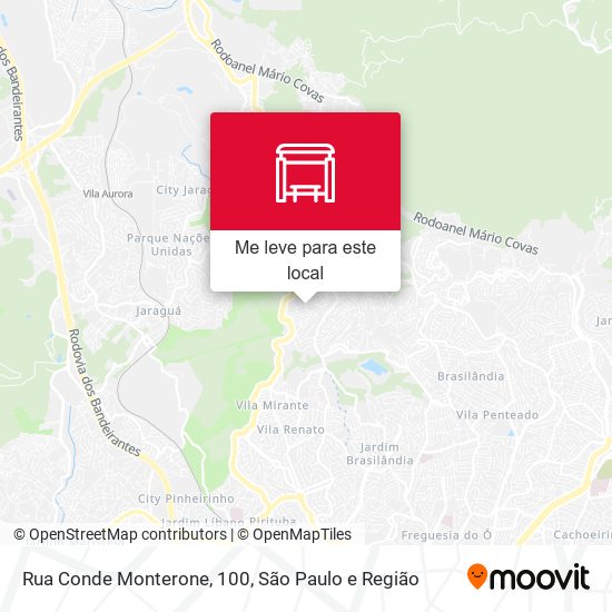 Rua Conde Monterone, 100 mapa