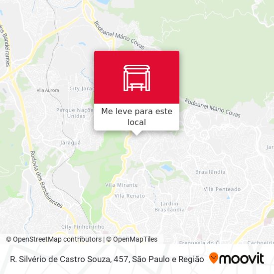 R. Silvério de Castro Souza, 457 mapa