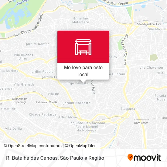 R. Batalha das Canoas mapa