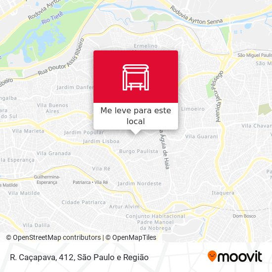 R. Caçapava, 412 mapa