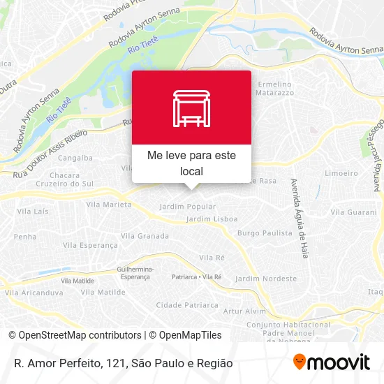 R. Amor Perfeito, 121 mapa