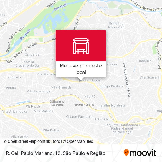 R. Cel. Paulo Mariano, 12 mapa