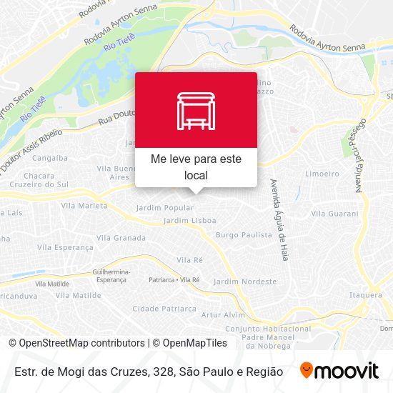 Estr. de Mogi das Cruzes, 328 mapa