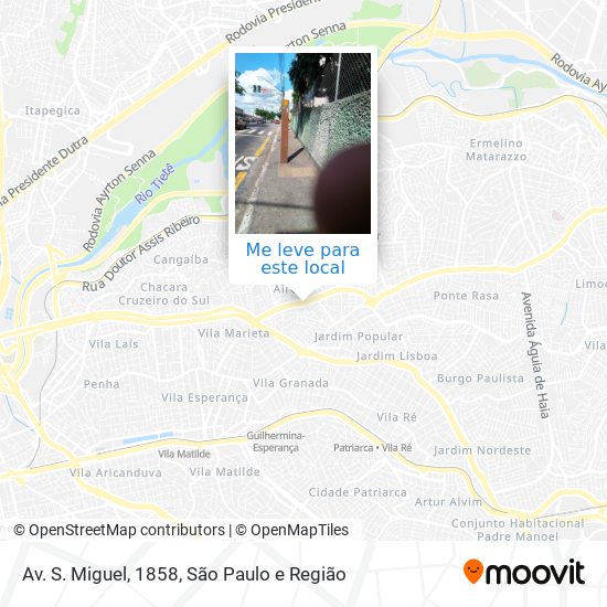Av. S. Miguel, 1858 mapa