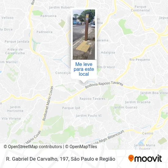 R. Gabriel De Carvalho, 197 mapa