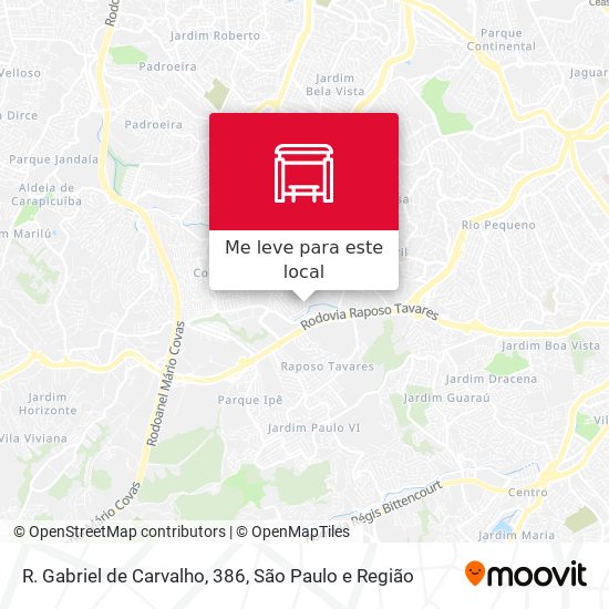 R. Gabriel de Carvalho, 386 mapa