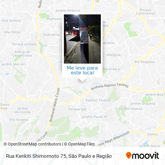 Rua Kenkiti Shimomoto 75 mapa