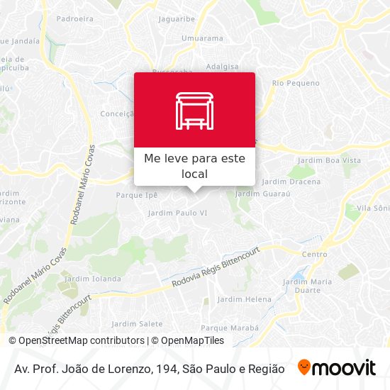 Av. Prof. João de Lorenzo, 194 mapa