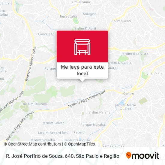 R. José Porfírio de Souza, 640 mapa