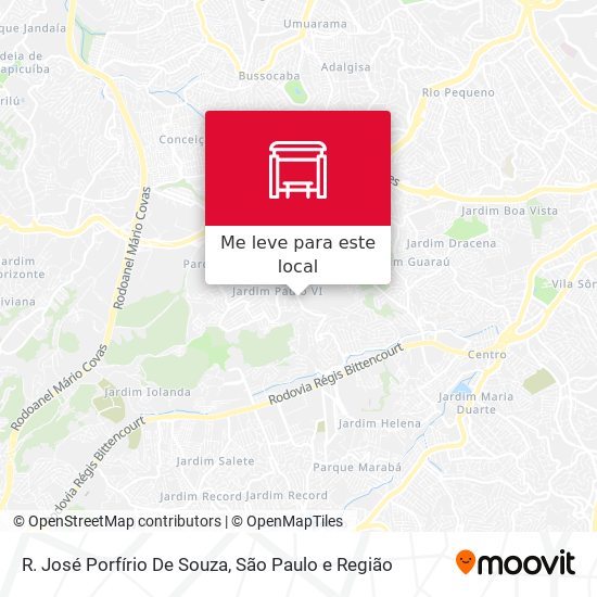 R. José Porfírio De Souza mapa