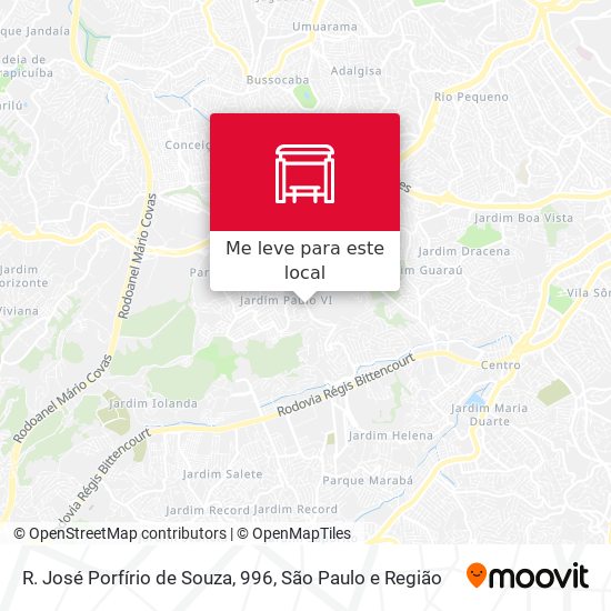 R. José Porfírio de Souza, 996 mapa