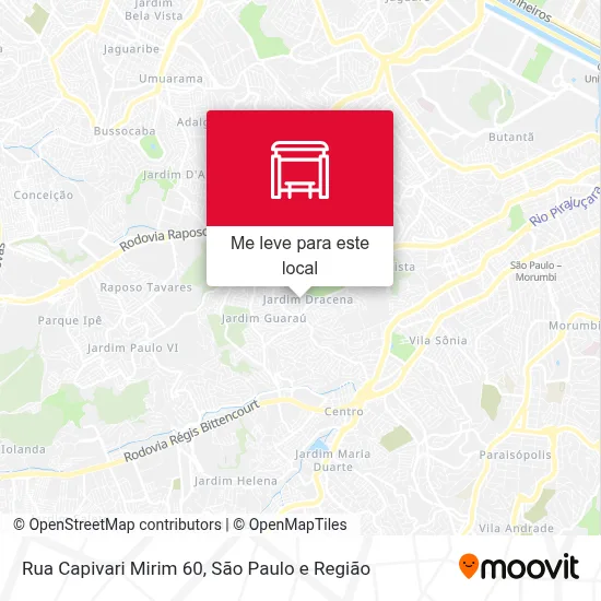 Rua Capivari Mirim 60 mapa