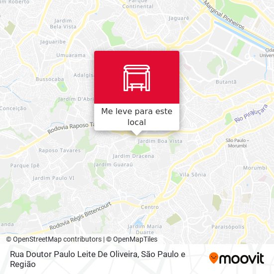 Rua Doutor Paulo Leite De Oliveira mapa