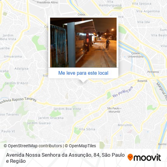 Avenida Nossa Senhora da Assunção, 84 mapa