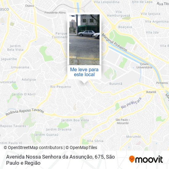 Avenida Nossa Senhora da Assunção, 675 mapa