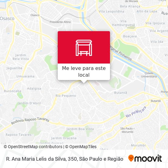 R. Ana Maria Lelis da Silva, 350 mapa