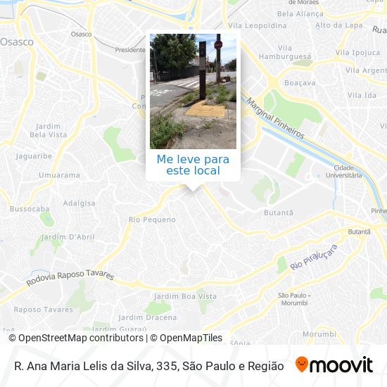 R. Ana Maria Lelis da Silva, 335 mapa