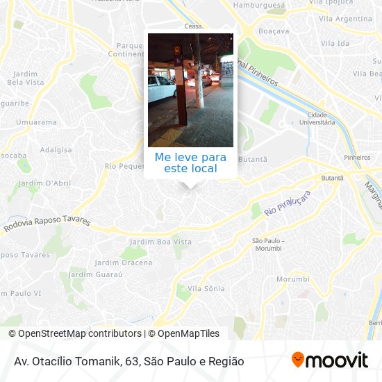 Av. Otacílio Tomanik, 63 mapa