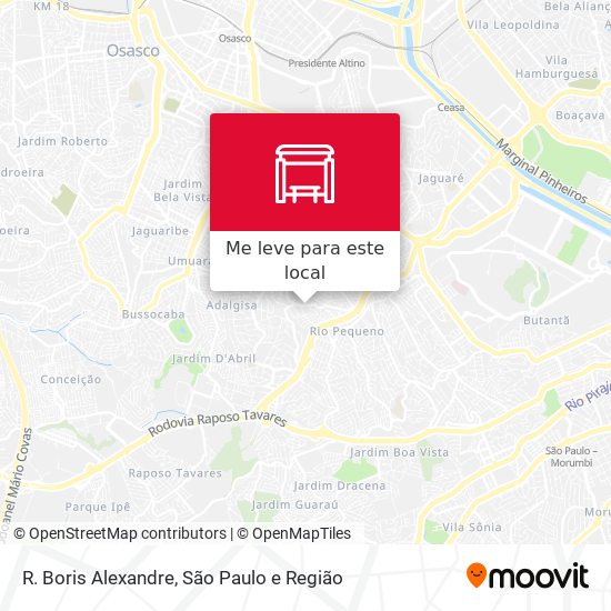 R. Boris Alexandre mapa