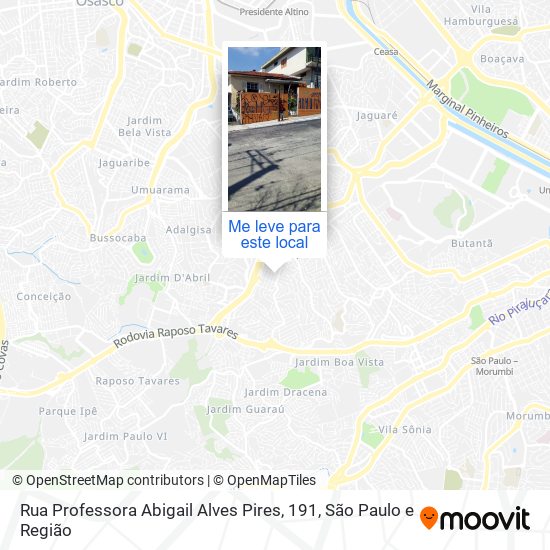 Rua Professora Abigail Alves Pires, 191 mapa