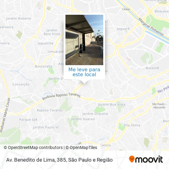 Av. Benedito de Lima, 385 mapa