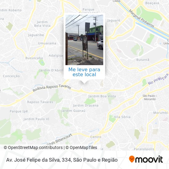 Av. José Felipe da Silva, 334 mapa