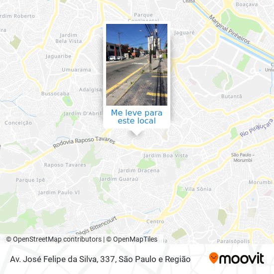 Av. José Felipe da Silva, 337 mapa