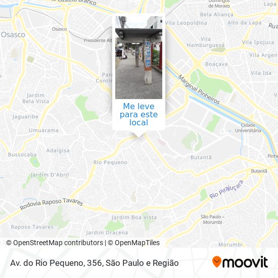 Av. do Rio Pequeno, 356 mapa