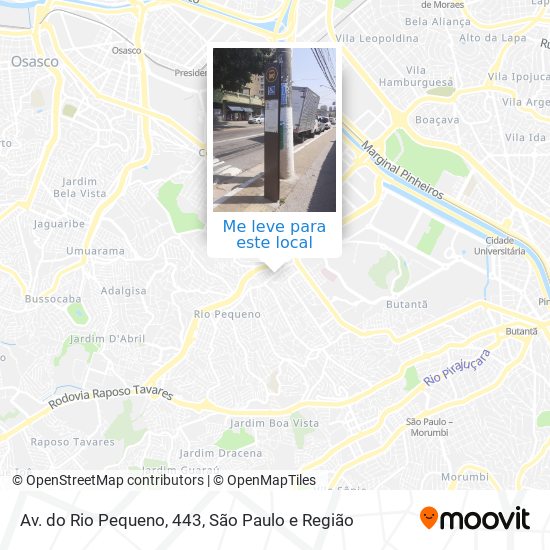 Av. do Rio Pequeno, 443 mapa