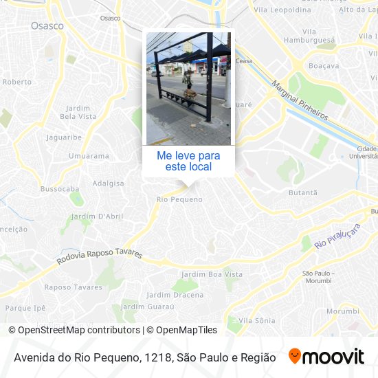 Avenida do Rio Pequeno, 1218 mapa