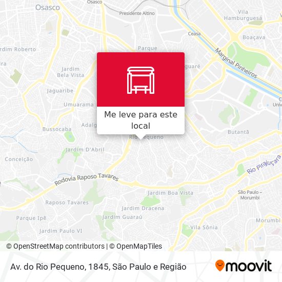 Av. do Rio Pequeno, 1845 mapa