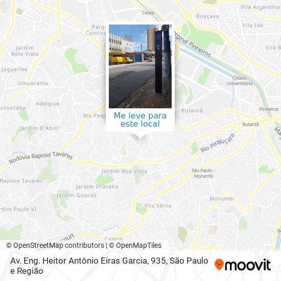 Av. Eng. Heitor Antônio Eiras Garcia, 935 mapa